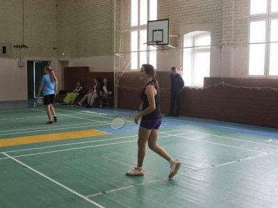 Соревнования по бадминтону в рамках сельской спартакиад...