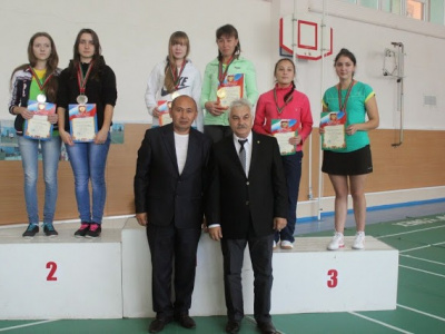 Соревнования по бадминтону в рамках сельской спартакиад...