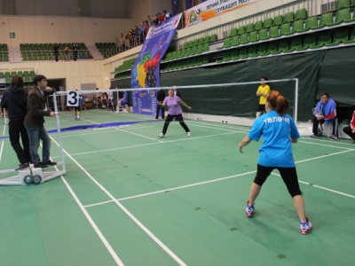 Финальные соревнования по бадминтону в рамках Спартакиа...