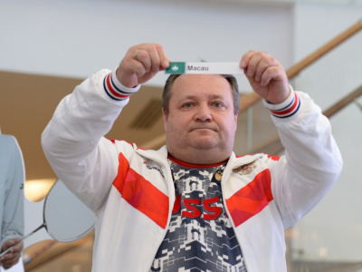Жеребьевка Первенства мира по бадминтону до 19 лет в ТЦ "Мега"